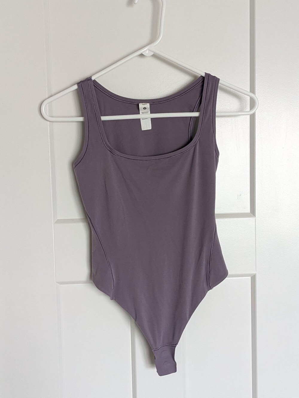 Lululemon Wundermost Squareneck Tank Bodysuit - Purple Ash sz XS
